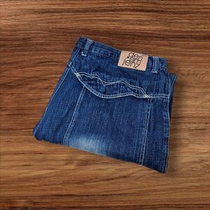 Omavi Deluxe Fit Jeans Size 44 Men Blue Skater Baggy Wide Leg Distressed Vintage